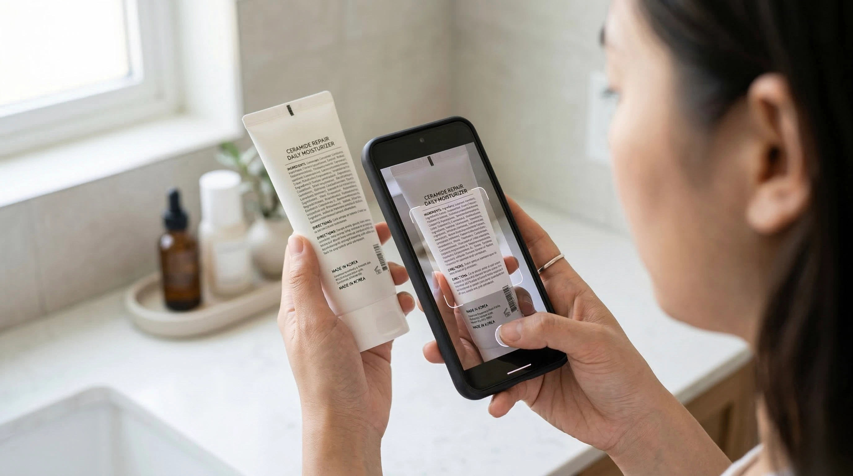 Scan cosmetic product labels with SafeLabel